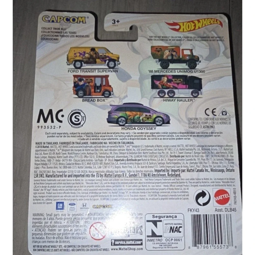 CAPCOM V Street Fighter 2019 Hot Wheels HIWAY HAULER Real Riders! Metal